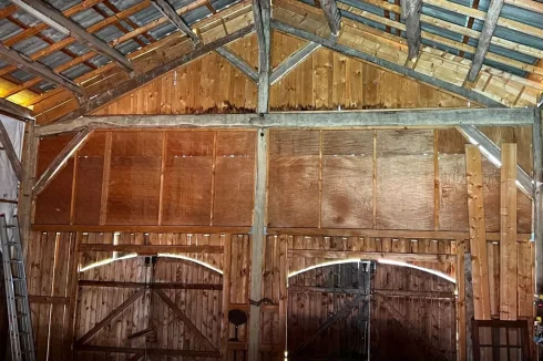 Barn interior