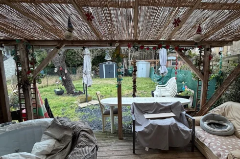 Terrace and garden