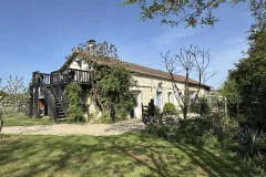 Detached house with river frontage, two gites and large garden, ideal for horses