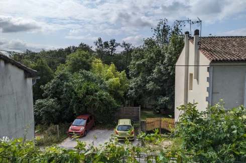 View from the terrace to the Touvre river