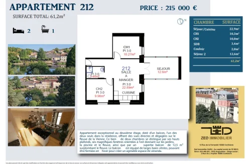 Breathtaking 2bedroom Balcony Riverfront Apartment with Panaromic Views