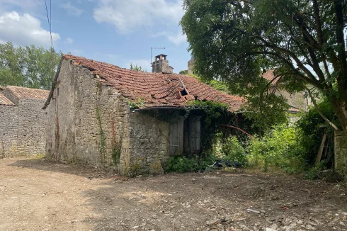 The old cottage and barns