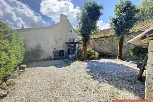 Courtyard in front of house