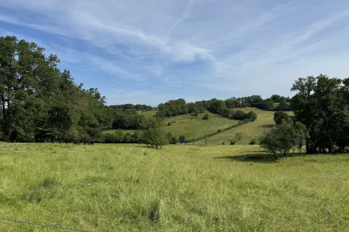 View over the neighbours fields