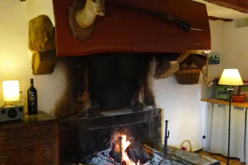 big fireplace