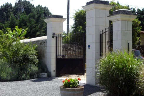 Electric Gated Entrance To Property