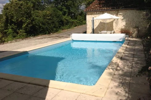 Pool towards Pool House