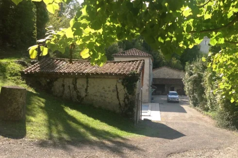 House, Terrace  and Barns from driveway