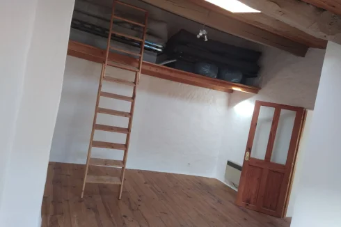 Mezzanine storage shelf in top floor Master bedroom