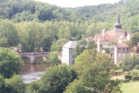 view of the village from the north hill