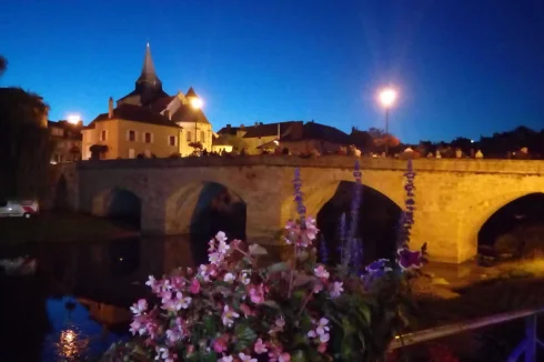 village bridge over our river