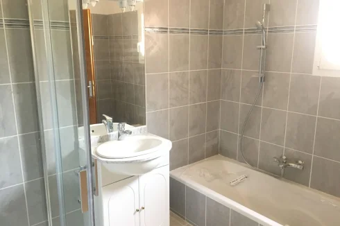 One of the bathrooms