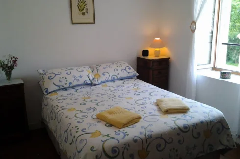 Bedroom with views towards Alaric Mountains