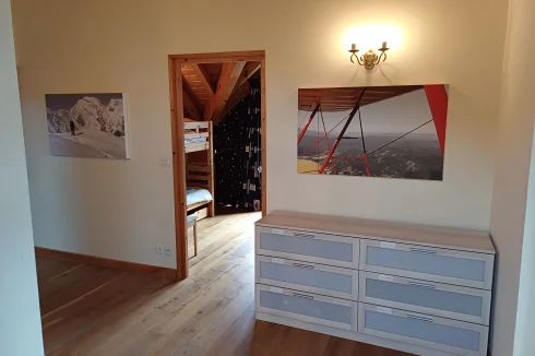 Kids bunk room with Jacobean balcony