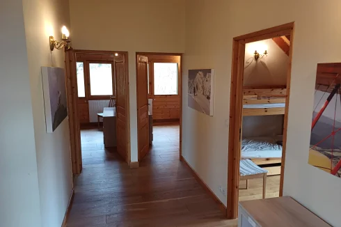 Upstairs hall, bunk room and 2 bedrooms