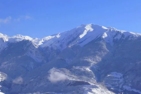 Belledonne from chalet