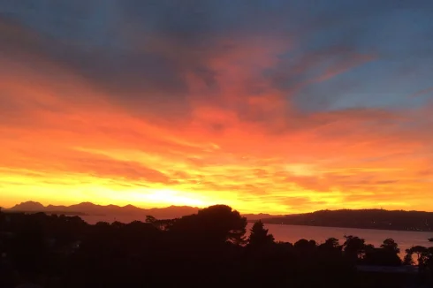 FRONT TERRACE SUNSET