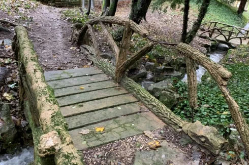 Bridge over falls