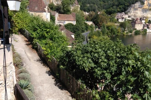 The Chemin des Choucas la Malartrie with the Chateau at the end