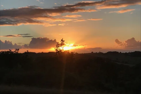 Le coucher du soleil