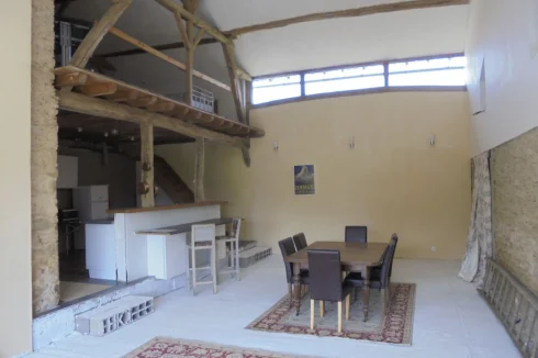 Salon/salle à manger de 50 m²