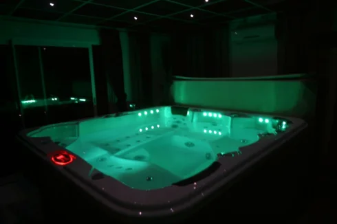 Spa with lights