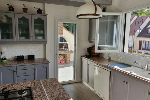 Kitchen with outside BBQ