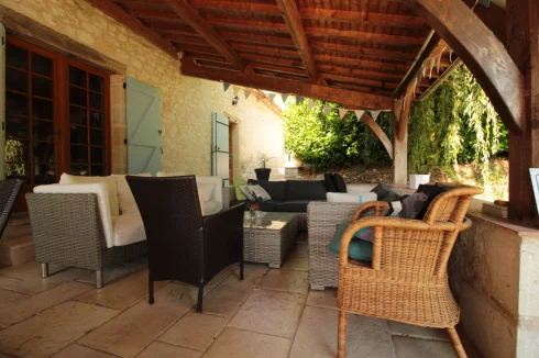 Grange Piscine Terrasse Exposition Est