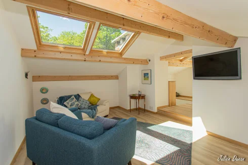loft bedroom and shower room