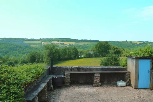 BBQ area with panoramic view