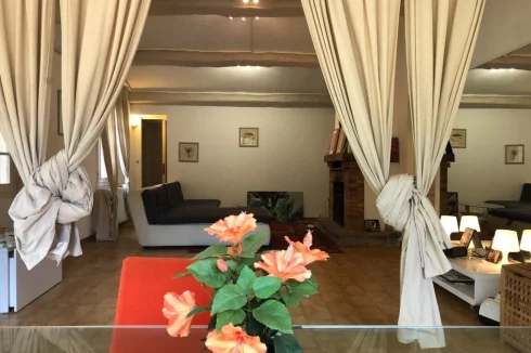 Living and dining rooms