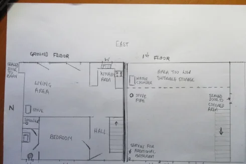 PLANS D'ÉTAGE DE CHALET.