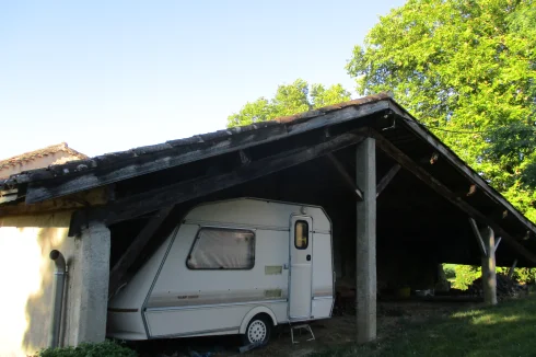 Extrémité sud de la propriété.