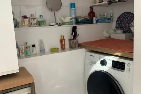 The laundry area