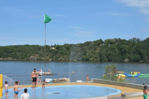 Water park, Lake Chambon at Eguzon