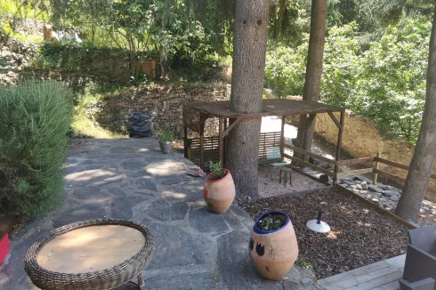 Vue de la terrasse supérieure.