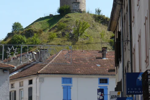 Iconic clock tower in Tarsacon