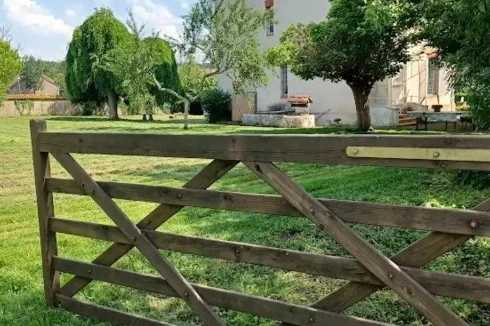 Gate to the field/ plot