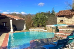 Stunning Architect Design Villa Near Uzès with Breathtaking Cévennes Mountains, Countryside & Mont Bouqet Views