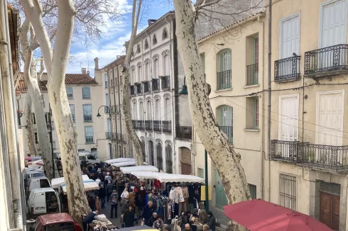 Street view of Saturday market