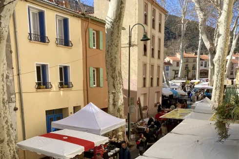 Street view of Saturday market