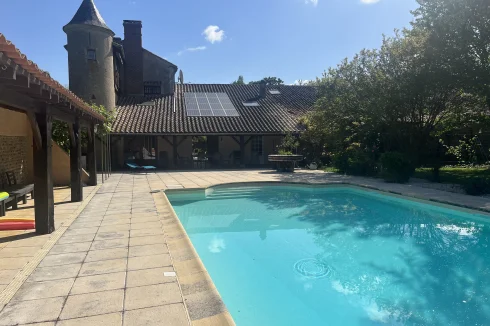 View of Pool and house from Acre of land