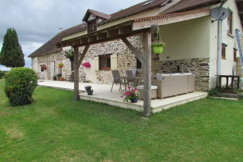 Main house.  Covered terrace.