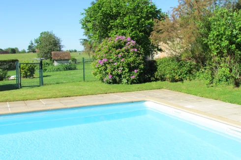 Beautiful, secluded pool area.