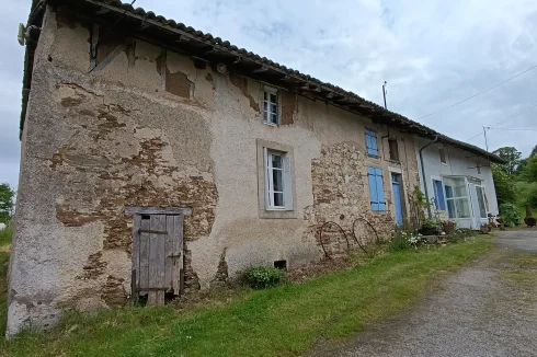 Both houses from the north