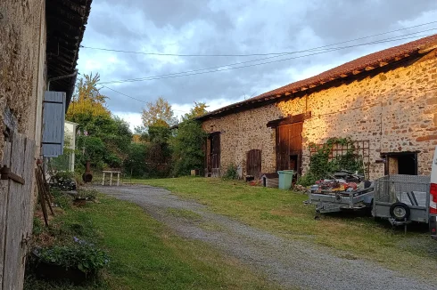 Barns 1 & 2 from the north end of house