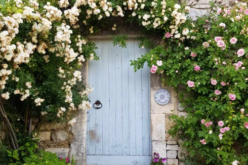 Courtyard door