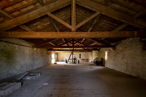 Stone barn with two floors