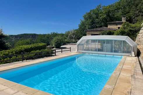 Luxury Dordogne Villa in the Five Châteaux Valley | Stunning Views & Private Tennis Court & Pool