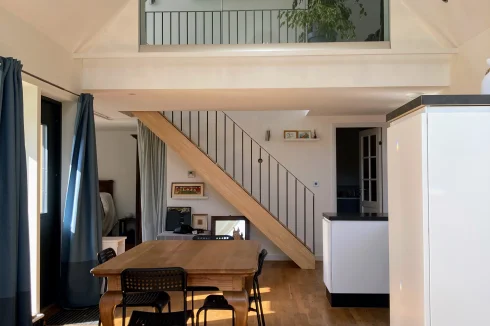 Dining area, stairs, upstairs landing